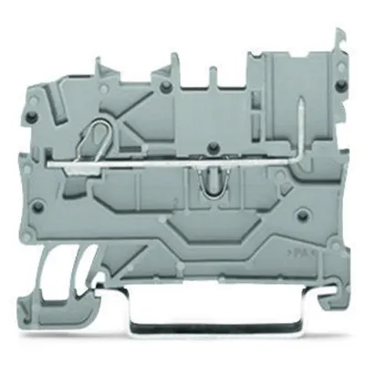 1-conductor/1-pin carrier terminal block; for DIN-rail 35 x 15 and 35 x 7.5; Push-in CAGE CLAMP®; 1,00 mm²; blue