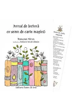 Jurnal de lectura cu semn de carte magic