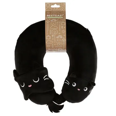 Set perna pentru gat si masca pentru somn - Relaxeazzz Feline Fine Cat