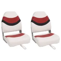 Gossi scaune pliabile pentru barca 2 buc. cu spatar inalt 44x38x55 cm