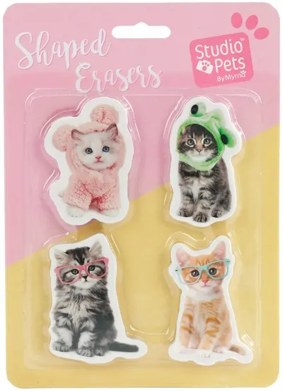 2D Studio Pets Erasers - Pisicuțe