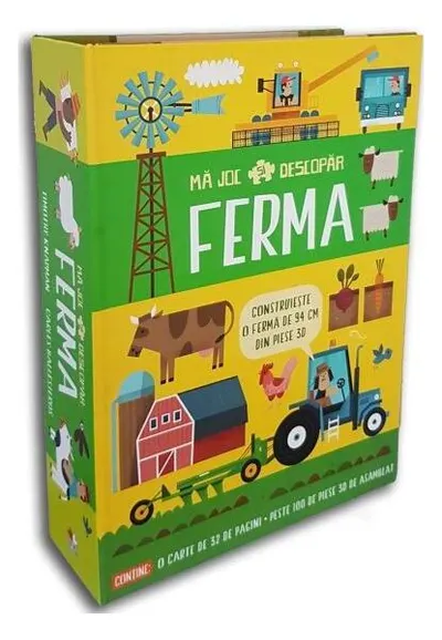 Mă joc și descopăr. Ferma (conține puzzle 3D) - Hardcover - ***