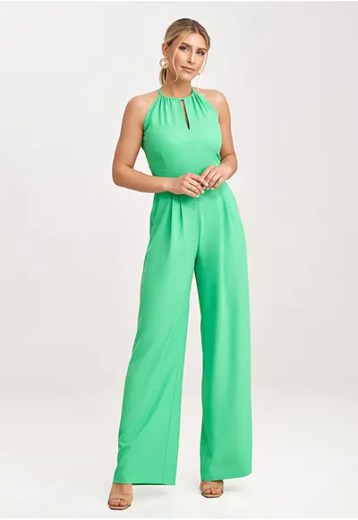 Salopeta dama - eleganta - verde - poliester