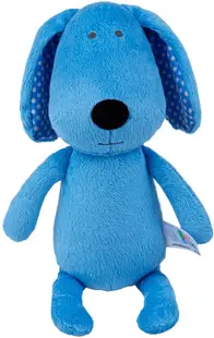 Jucărie moale de îmbrățișat Bali Bazoo - Dog, 28 cm, albastră