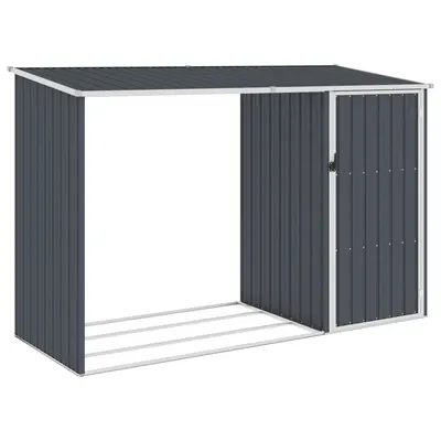 Gossi sopron gradina lemne de foc, antracit 245x98x159 cm otel zincat