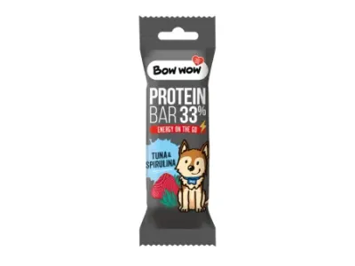 Bow Wow Baton Proteic cu Ton si Spirulina 32 Gr
