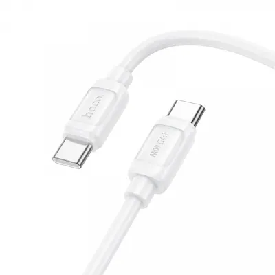 Cablu Date si Incarcare USB-C - USB-C HOCO X115, 240W, 1m, Alb