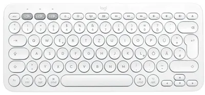 Logitech Keyboard - Pebble Keys 2 K380s, fără fir, layout SUA, alb