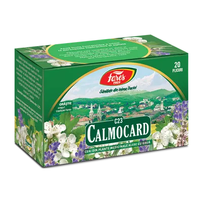 Ceai Calmocard C23, 20 plicuri, Fares