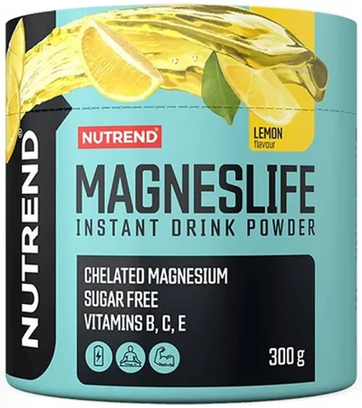 Magneslife Instant Drink Powder, lămâie, 300 g, Nutrend