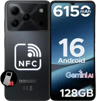 Telefon Doogee Note 56 Pro 4G Octa-Core 6.56-inch IPS 90Hz 4GB RAM 128GB NFC 6150mAh Android 16 Black