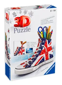3D Puzzle Ravensburger din 108 de piese - Pantof, Union Jack