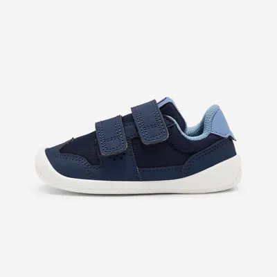 Încălțăminte Barefoot ușoară, Crawler First albastru