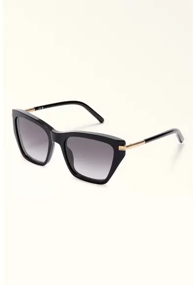 Ochelari de soare cat-eye - Auriu/Negru