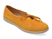 Balerini GRYXX galbeni, 9523, din piele intoarsa