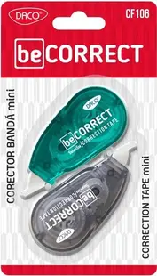 Set mini bandă corectoare DACO beCORRECT, 2 buc
