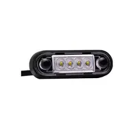 Lampa gabarit auto LED slim alba 84x27 mm 12-36V cu garnituri bullbar Fristom Cod: FT-073B