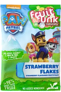 Fulgi din fructe cu capsuni Paw Patrol, 16g, Fruit Funk
