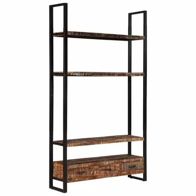 vidaXL Bibliotecă, 118x30x200 cm, lemn masiv de acacia