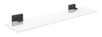 Polita oglinda Grohe Start Cube Shelf 530mm, montare pe perete, fixare ascunsa, sticla/crom