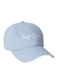 Sapca baseball din bumbac cu broderie logo - Albastru pastel