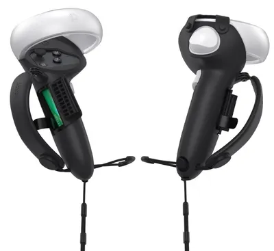 Mânere pentru controller Kiwi Design - Knuckle Grips, Oculus Quest 2 V3, negre