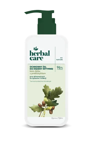 Gel intim cu extract de coaja de stejar si prebiotice Herbal Care, 330ml, Farmona