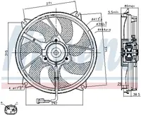 Ventilator Radiator Potrivit Citroen Berlingo Minivan, C5, C5 I, C8, Jumpy; Fiat Scudo, Ulysse; Lancia Phedra; Peugeot 307, 807, Expert, Expert Tepee; Toyota Proace 1.4-3.0 07.98-