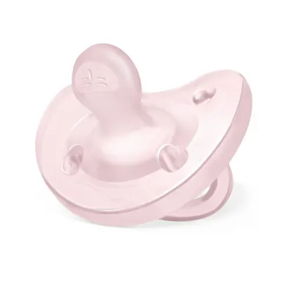 Suzeta anat. Chicco PhysioSoft, s., roz, 0-6luni