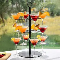 Suport pentru 12 pahare de cocktailuri sau sampanie