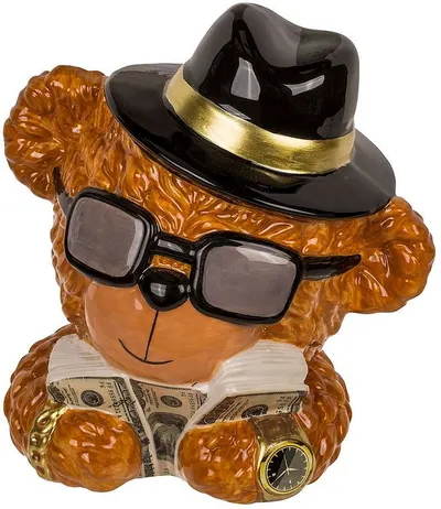 Cutie de bani din ceramică Out of the Blue - Mr. Money,cu cheie