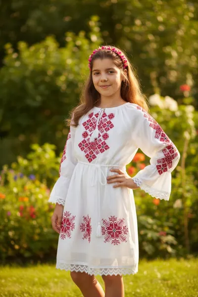 Rochie traditionala fetite Andrea 8
