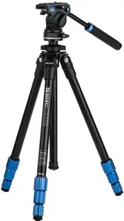 Trepied video Benro - TSL08AS2 Slim, 52 - 145cm, negru