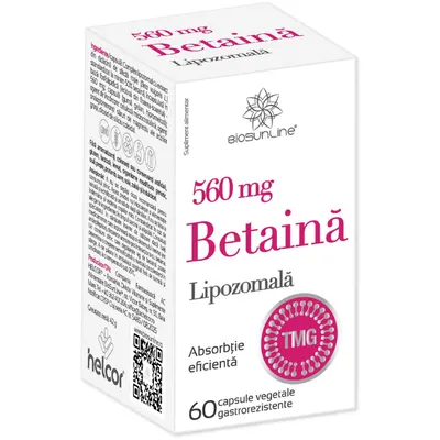 Betaina Lipozomala 560mg 60cps