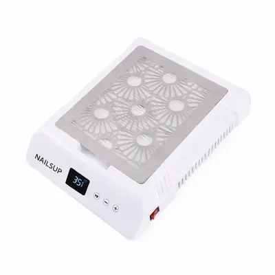 Aspirator Praf Unghii NAILSUP Brushless, 85W, 35.000 RPM, Alb – Puternic, Silențios