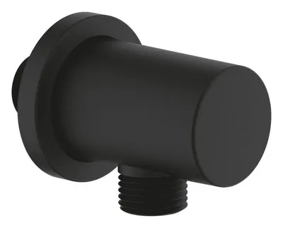 Cot iesire dus Grohe Rainshower 22118KF0, universal, 1/2 inch x 1/2 inch, 1 iesire, anti-reflux, mat, Negru