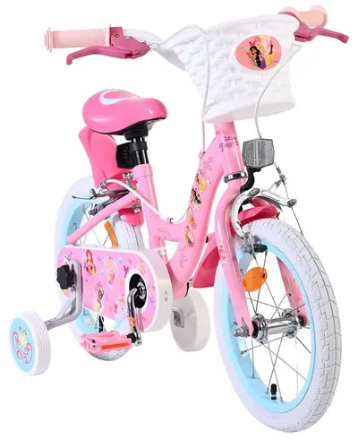 Bicicletă pentru copii cu roți ajutătoare E&L cycles - Disney Princess, 14''