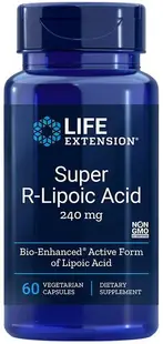 Super R-Lipoic Acid, 240 mg, 60 vege capsule, Life Extension
