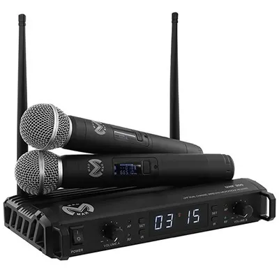 Statie 2 microfoane UHF wireless Mac Mah UHF 200M