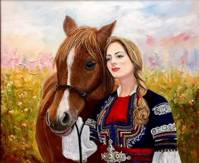 Set de pictat după numere MagicArt - Prietenie (original de Aneta Stoyanova)
