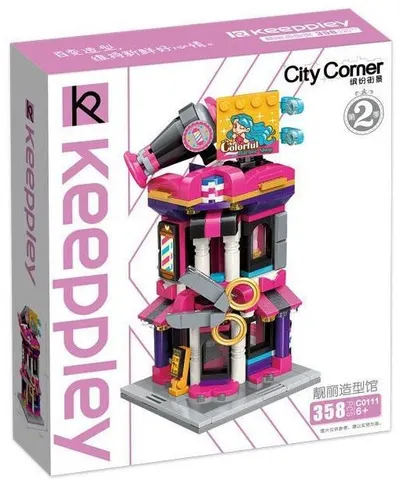 Set constructie Qman City Corner - Keeppley, Viziune frumoasa
