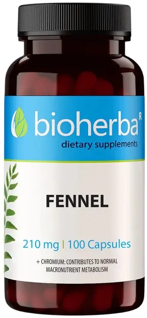 Fennel, 210 mg, 100 capsule, Bioherba