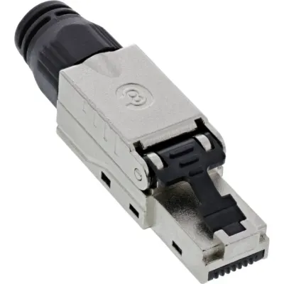 Conector ecranat RJ45 Cat.8.1 pentru fir solid, InLine 76204C