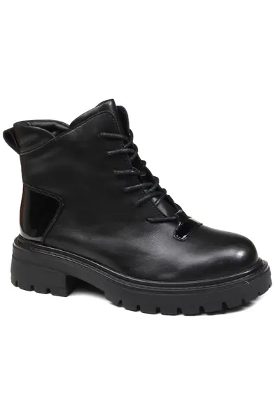 Ghete dama - piele naturala - 7MJH50013A 01 N - Negru