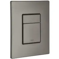 Placa de actionare WC Grohe 38732AL0, Skate Cosmopolitan wall plate, dubla spalare, reversibila, 156 x 197 mm, mat, Hard graphite