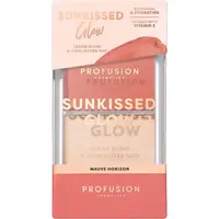 Paleta Duo Blush Cremos + Iluminator Stralucitor Sunkissed Glow Nuanta Mauve Horizon