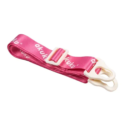 Sticla de apa pentru copii Akuku Roz cu pai,sistem dublu de utilizare,material tritan,capacitate 480ml,prevazuta cu maner si curea transport,inchidere de siguranta