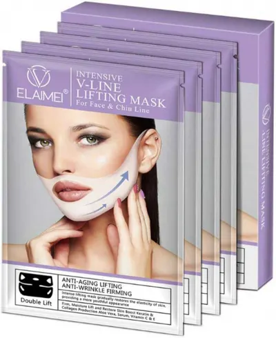 Set 4 Masti Premium pentru Barbie Dubla, Lifting Facial, V-Line Elaimei