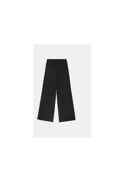 Pantaloni fete - 304480904 - Bumbac - Negru - Negru
