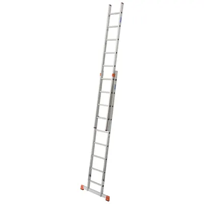 Scara culisanta din aluminiu Monto Fabilo, 2x9 trepte